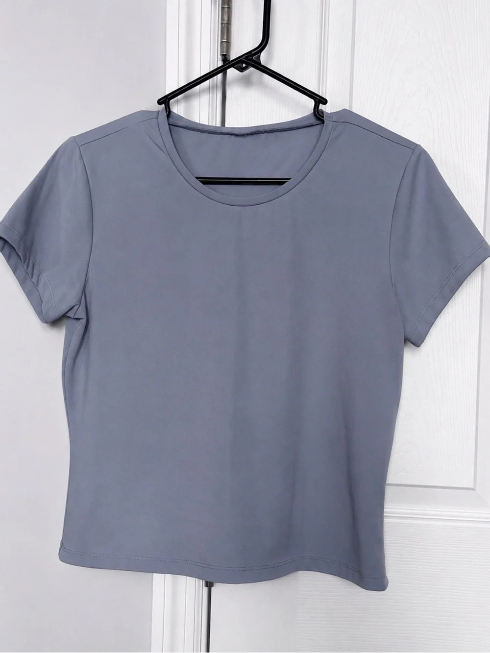 SPLASH Light Blue Baby Tee Crop Short Sleeve T-shirt Women’s Size Medium